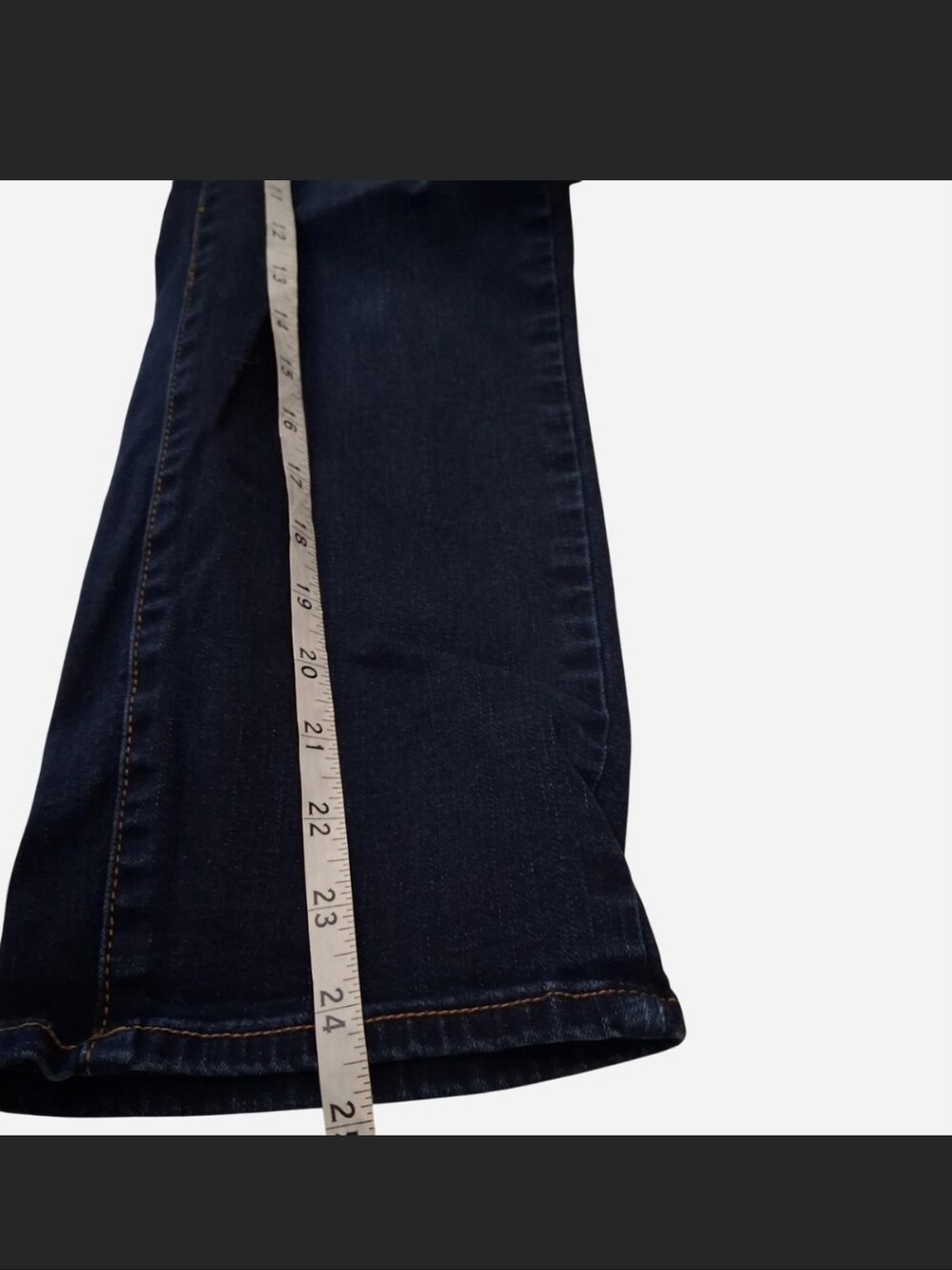 TALBOTS Dark Indigo Flawless Slim Ankle Jeans Size 16W - Picture 6 of 9